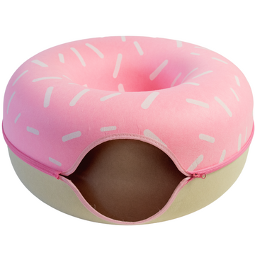 Sprinkled Donut Cat Tunnel Bed - Large Cat Tunnel Scratcher