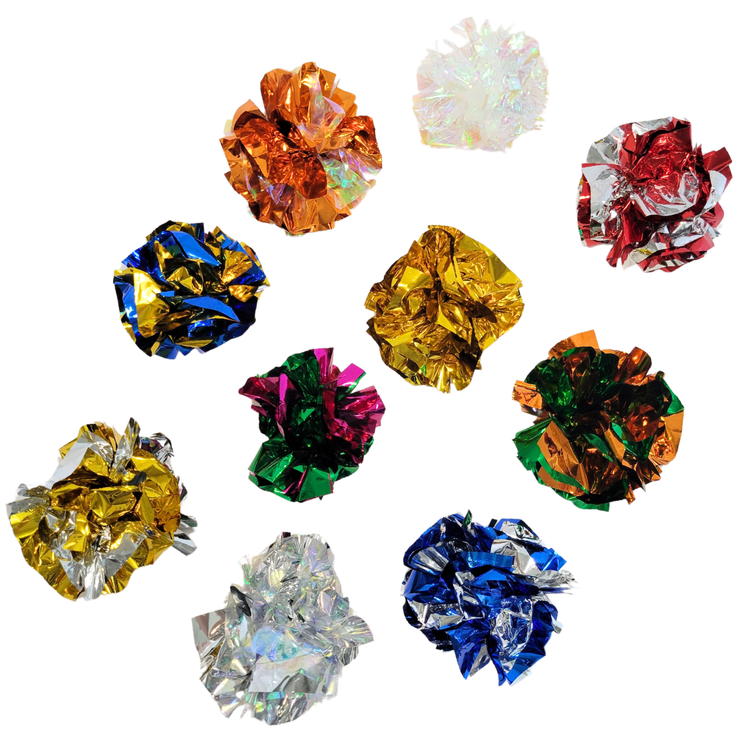 Foil ball cat 2024 toy